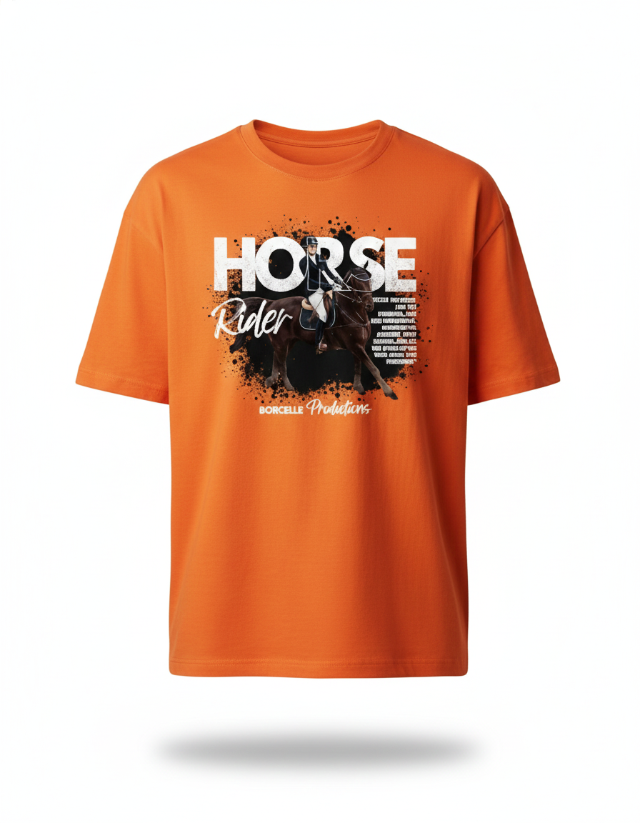 Orange Men's Oversized T-shirt